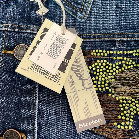 NWT Clash Jeans Cropped Jean Jacket. Medium - Picture 8 of 9